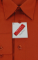 Preview: Langarm Businesshemd in terracotta, bügelfrei
