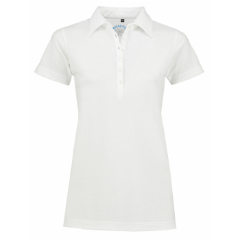 BIOACTIVE Damen-Poloshirt in weiß