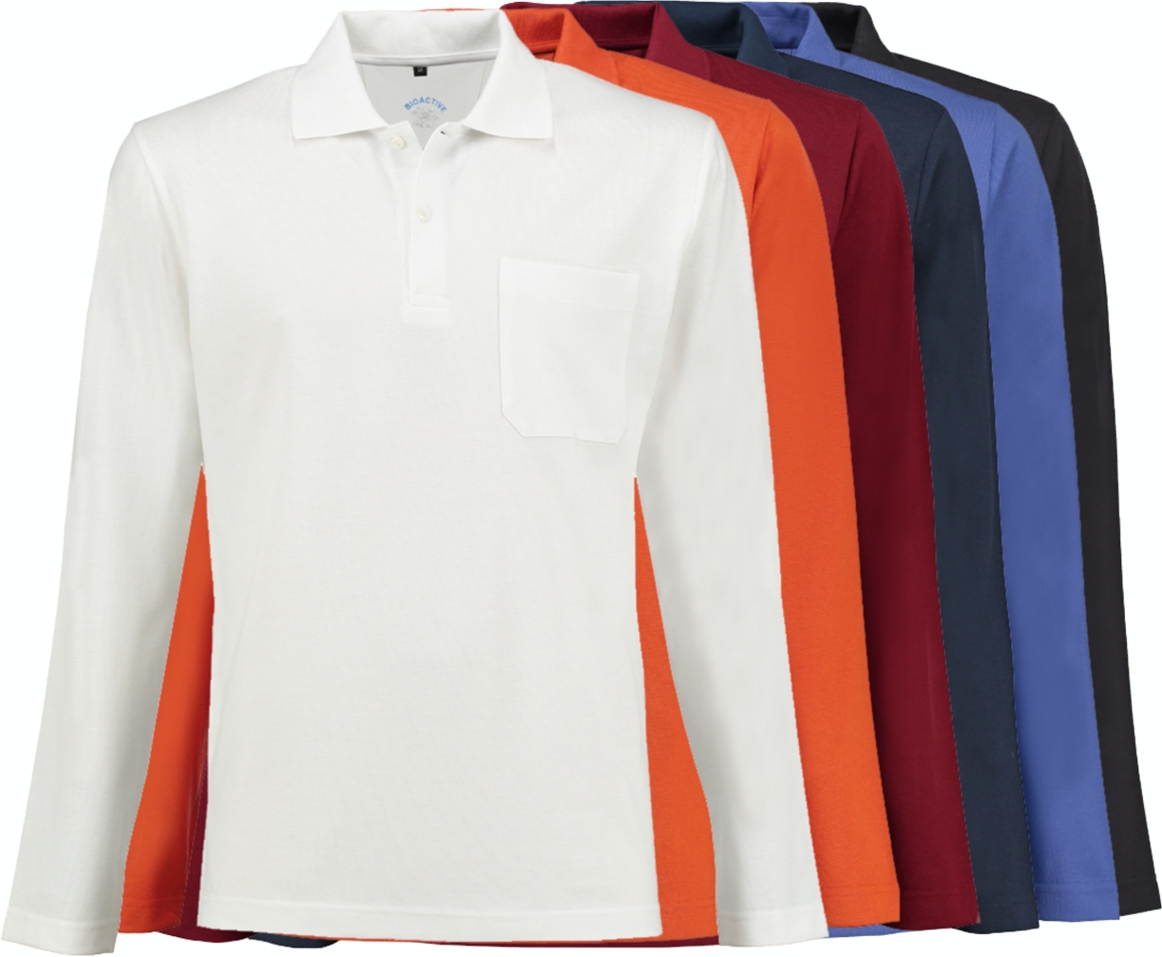 HERREN LANGARM POLOSHIRT ST3400 S-XXL Arbeitsshirt Langarm Polo Shirt Workwear 