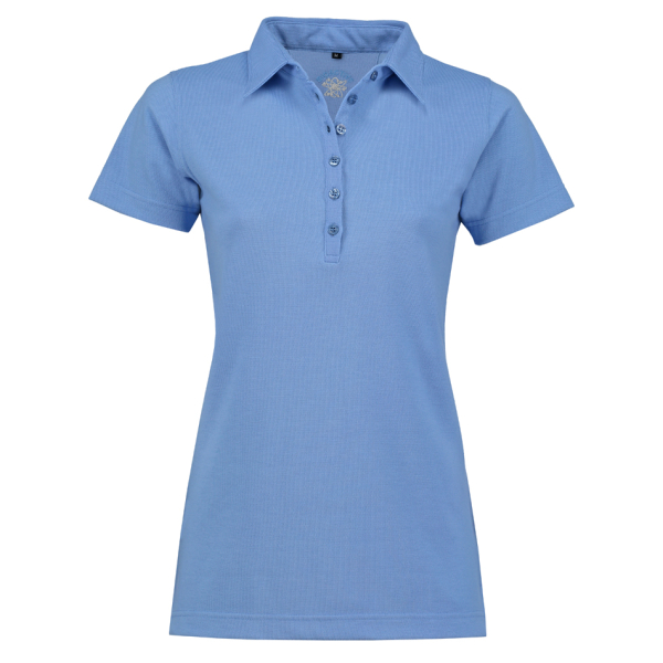 BIOACTIVE Damen-Poloshirt in blau