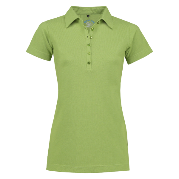 BIOACTIVE Damen-Poloshirt, hellgrün